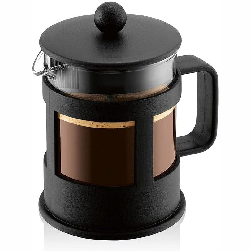 215849 - BODUM Makinë kafeje - 500ml / 4 Filxhanë, Presë franceze manuale, qelqi borosilikat dhe çelik inox