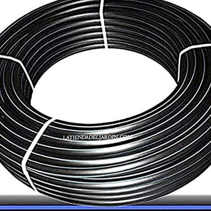 322312 - Suinga Tub kopshti 25 mm blu konik i bërë nga polietileni me dendësi të lartë, presioni maksimal: 10 bar, Bobinë 25 metra, e zezë