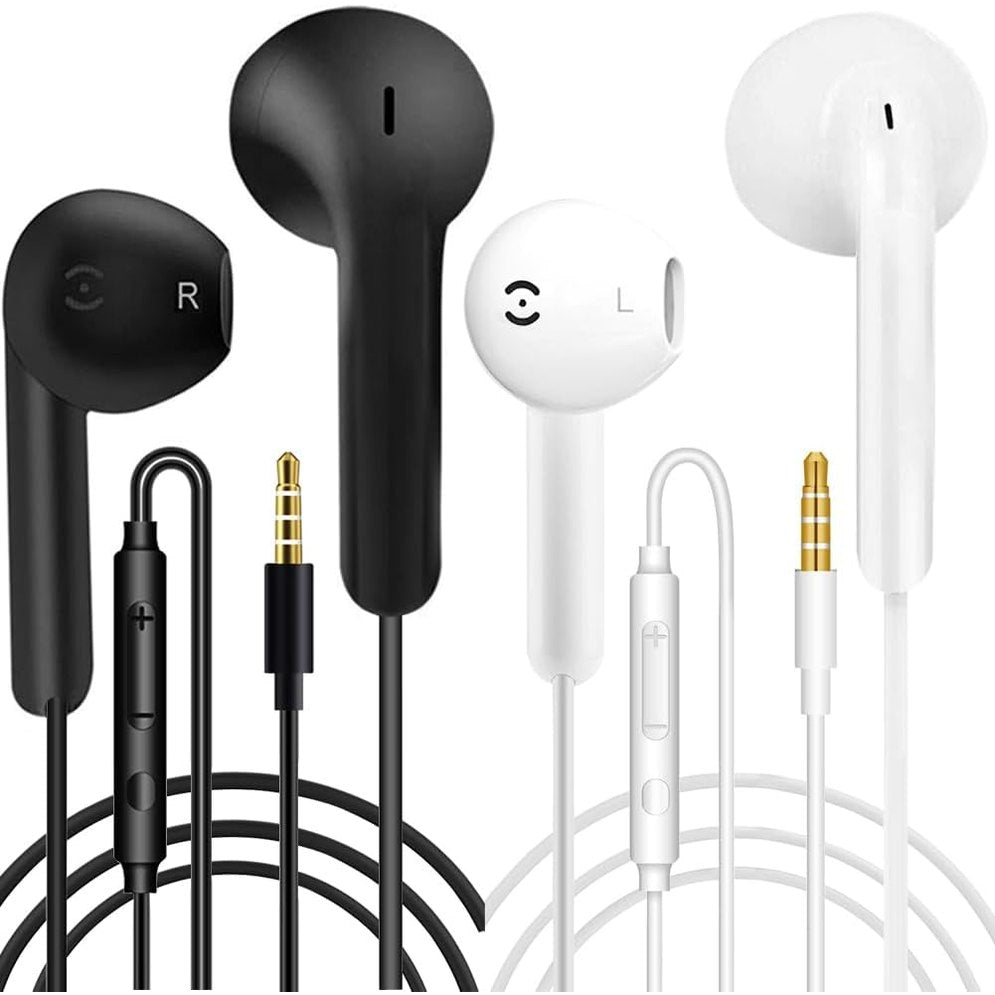 269235 - Pako me 2 kufje me tel, mikrofon dhe kontroll volumi, kufje 3.5 mm për telefona, Samsung, Huawei, laptopë dhe MP3 playerë
