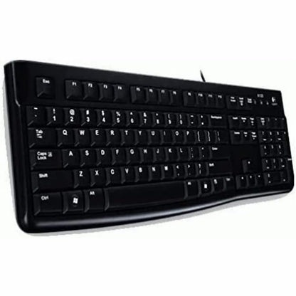 189693 - LOGITECH Tastierë me Tel K120, QWERTY SHBA, E Zezë, Modeli 920-002509