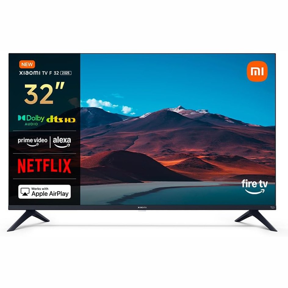 305056 - XIAOMI TV F 32, 32 inç (81 cm), HD, Smart TV, Fire TV, Triple Tuner DVB-C/S/S2/T/T2, Dolby Audio, DTS Virtual:X, DTS-HD, Kontroll Zëri Alexa, Kompatibël me Apple AirPlay
