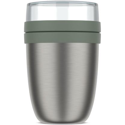 245994 - MEPAL Enë Termos Ellipse - Tenxhere Termo për Dreka - Filxhan Praktik për Kos dhe Supë - Kapacitet 500 + 200 ml - Mban Ushqimin të Nxehtë për 6-8 Orë dhe të Ftohtë për 12 Orë - Sherbelë Nordike