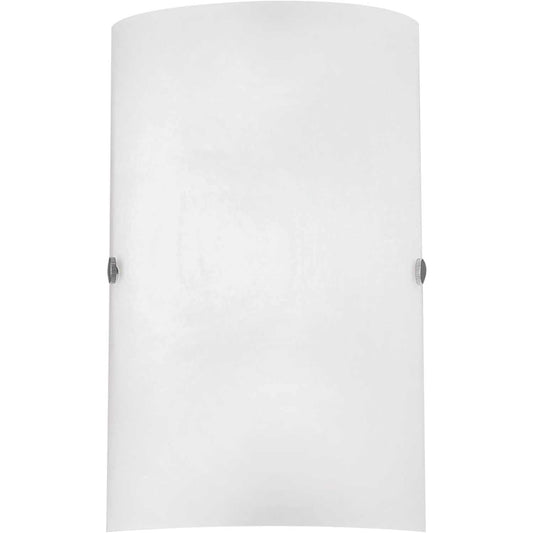 197365 - EGLO TROY 3 - Llambë muri me 1 Dritë, Material Metalik në Ngjyrë Argjendi, Xham i Bardhë i Akrilikuar, Prizë E14