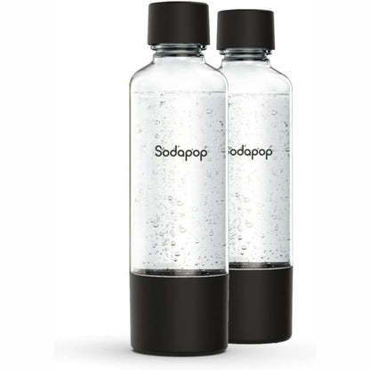 277547 - SODAPOP LOGAN & COOPER PRO Set shishesh PET, shishe zëvendësuese për prodhuesit e ujit të gazuar, pa BPA, 2 x 850 ml