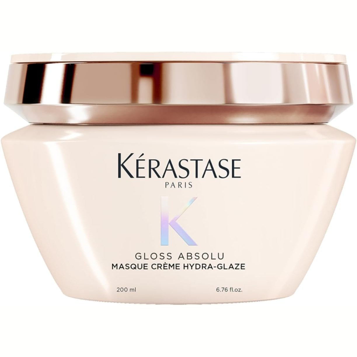 289637 - KÉRASTASE Gloss Absolu - Maskë Kremi Hydra-Glaze - Maskë Hidratuese 200 ml - Acid Hialuronik, Acid Glikolik, Vaj Trëndafili - Flokë të Trashë dhe të Prirur ndaj Kaçurrelave
