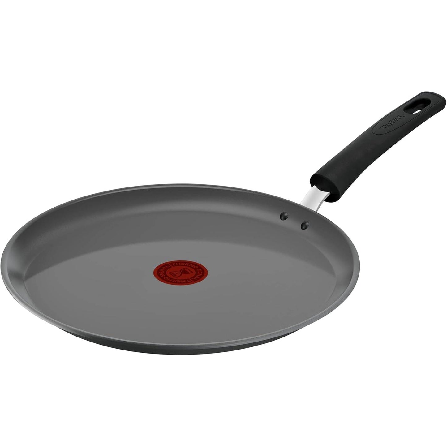 221855 - TEFAL Tigan për krepa 28cm, Makinë për krepa me induksion, Veshje qeramike, Termo-Signal, Prodhuar në Francë, Renew C4253913, Gri