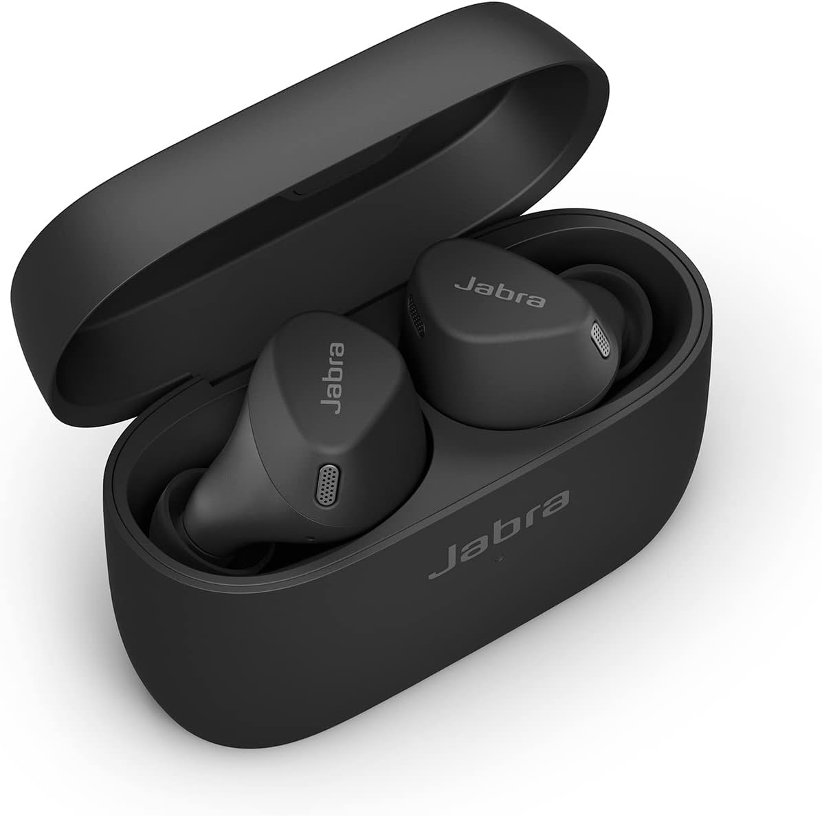 272840 - JABRA ELITE 3 Kufje Bluetooth Aktive në Vesh - Përshtatje e Sigurt Sportive dhe Anulim Aktiv i Zhurmës (ANC) - Kufje pa tel, të papërshkueshme nga uji - me Spotify Tap Playback dhe Google Fast Pair - të Zeza