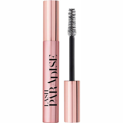 303550 - L'ORÉAL PARIS Rimel Intense Black Volume, I përshtatshëm për sy të ndjeshëm, Formulë me vaj ricini, Lash Paradise, Nuanca: Intense Black, 6.4 ml