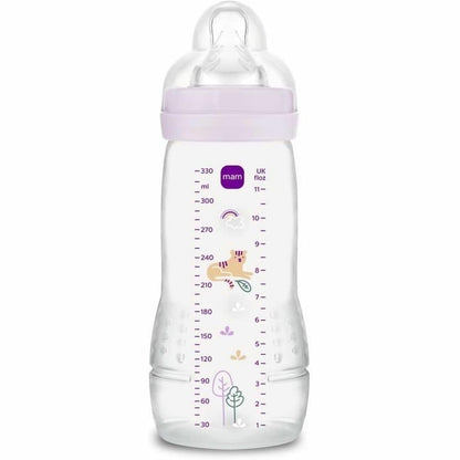 308279 - MAM SHISHE EASY ACTIVE PËR FOSHNJE, 6+ muajsh, Thithë me rrjedhje ekstra të shpejtë, 330 ml, ngjyrë jargavani