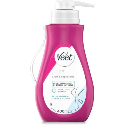 290378 - VEET Krem për heqjen e qimeve për këmbë dhe trup, për lëkurë të ndjeshme, 400ml