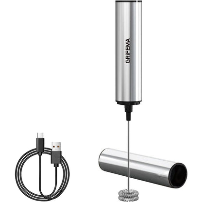 223573 - GRIFEMA Shkumëzues qumështi me USB i rikarikueshëm - Rrahëse elektrike për çaj Matcha, 13000 RPM, ergonomik, i lehtë për t’u pastruar