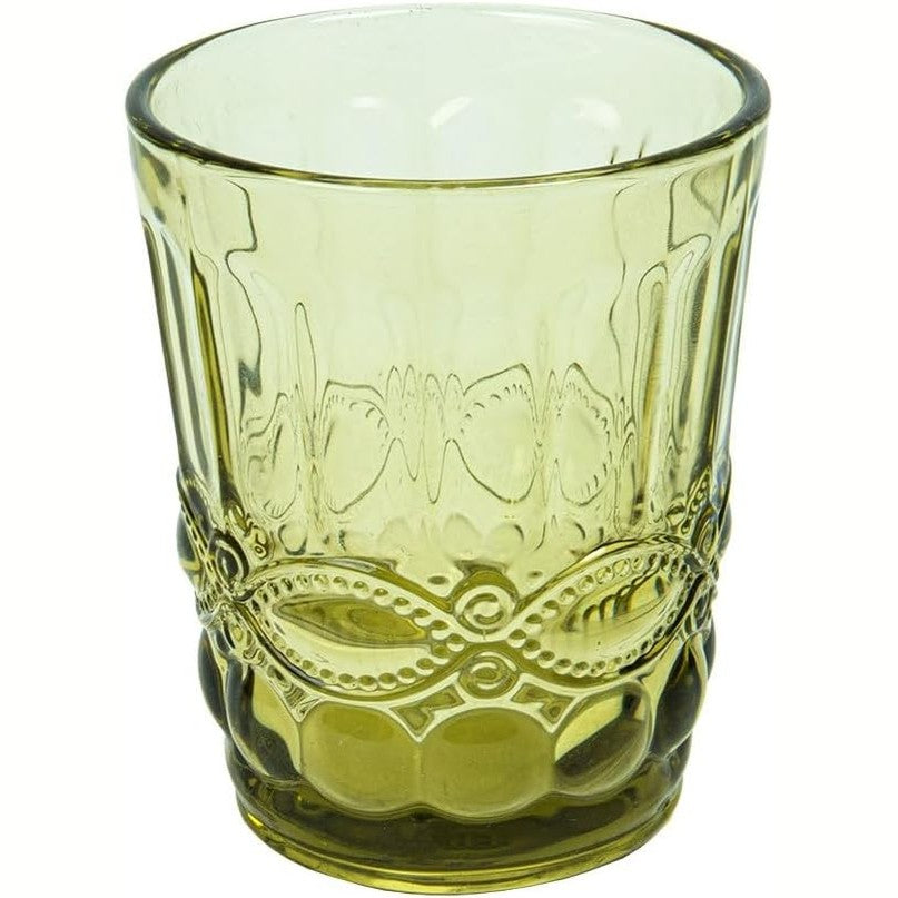 246712 - GARCÍA DE POU - 6 Njësi - Vazo 'Vintage' 250 ml, 8x10 cm, Kristal Jeshile