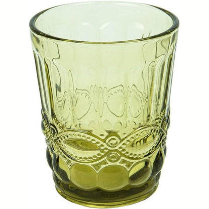 246712 - GARCÍA DE POU - 6 Njësi - Vazo 'Vintage' 250 ml, 8x10 cm, Kristal Jeshile