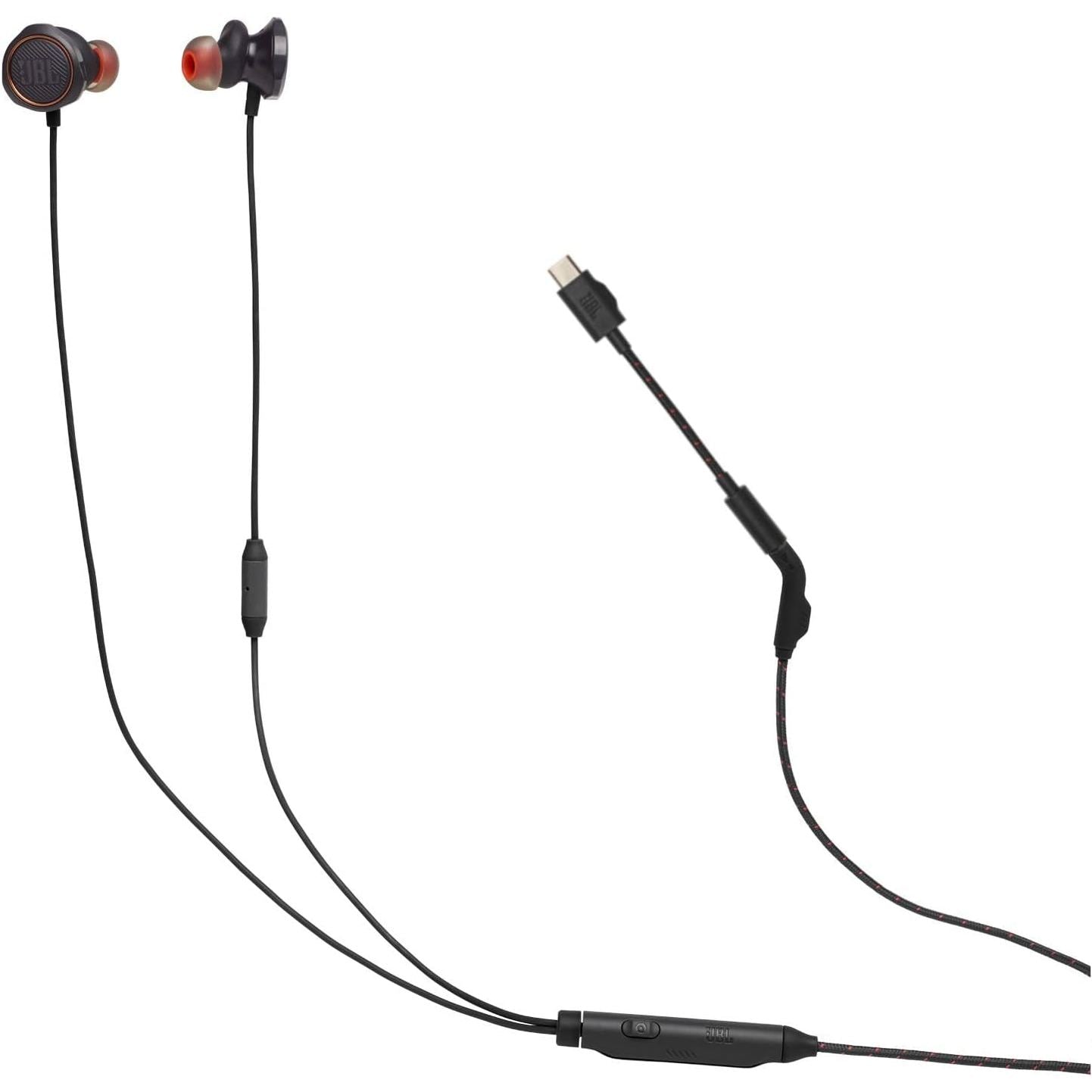 268346 - JBL Quantum 50C, kufje për lojëra me tel USB-C, JBL QuantumSURROUND, mikrofon i fokusuar te zëri, rrëshqitës volumin, funksion heshtjeje, të zeza
