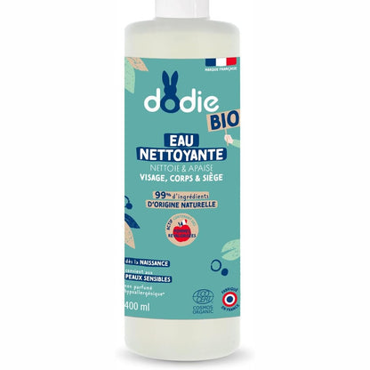 301215 - DODIE Ujë Pastrues Organik për Fytyrën, Trupin dhe Poshtën 400 ml