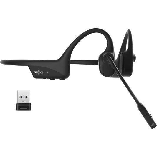 188620 - SHOKZ OpenComm2 UC 2025 - Kufje Bluetooth për PC, Pa Tel me USB-A, Mikrofon që Anulon Zhurmën, Kohë Bisede 16 Orë, Ideale për Zyrën dhe Thirrje