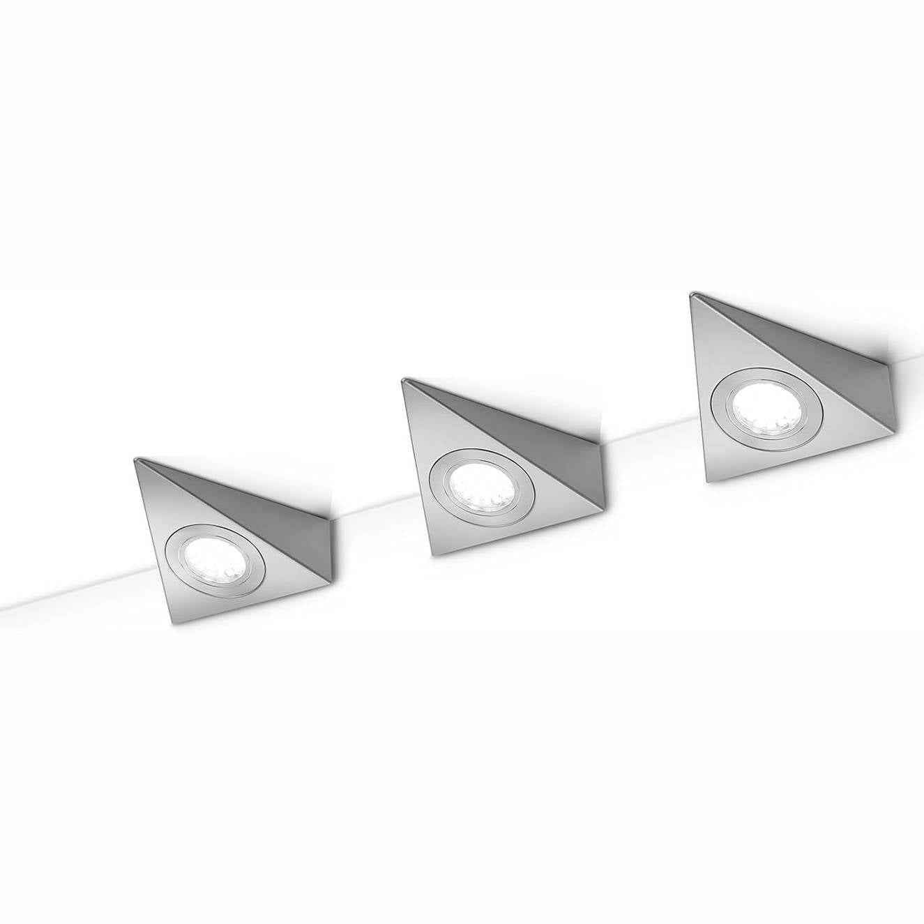 221266 - TRIO LIGHTING Set me 3 pjesë për ndriçim LED poshtë dollapit 273370307, metal nikel mat, LED 3 vat