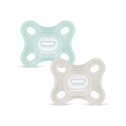317661 - MAM Biberon Comfort 0-3 muajsh, Set prej 2 copësh, 100% silikoni, dizajn unik, me mbajtëse biberoni sterilizuese, Neutral