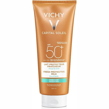 297129 - VICHY - Qumësht Mbrojtës dhe Hidratues, 300 ml, për lëkurë të ndjeshme, Hidratim Intens, Mbrojtje nga Fotot SPF50+