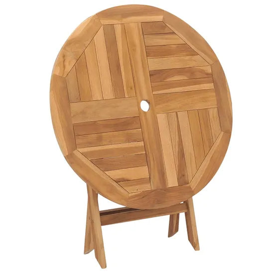 265532 - vidaXL Tavolinë Kopshti e Palosshme 85x76 cm prej Druri Teak të Fortë