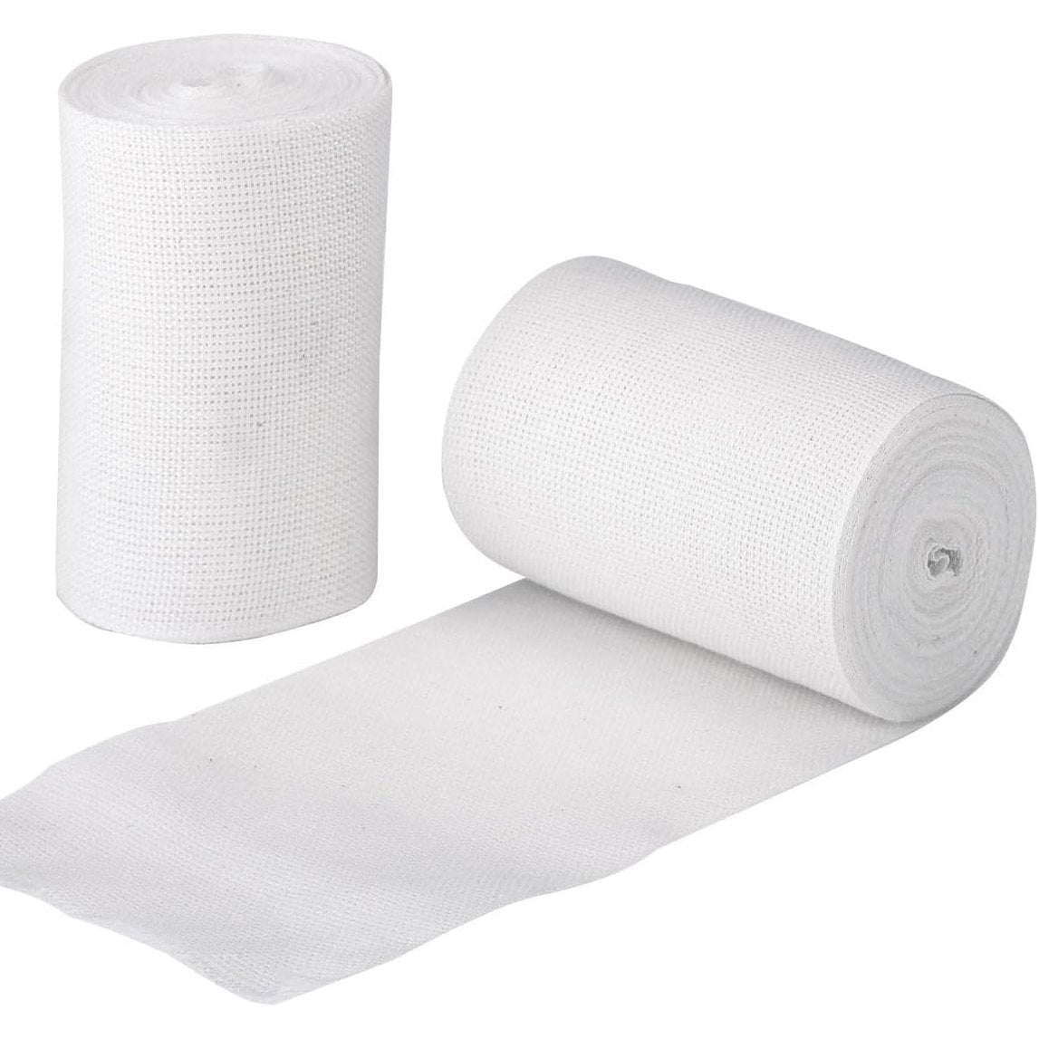 253509 - KERBL Fasha të shkurtra elastike TECHNOBASE Stretchino, 8cm x 5m, 10 copë në pako spitalore, të bardha