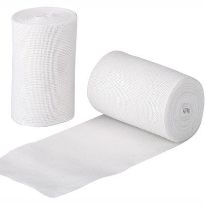 253509 - KERBL Fasha të shkurtra elastike TECHNOBASE Stretchino, 8cm x 5m, 10 copë në pako spitalore, të bardha