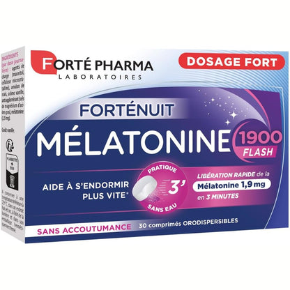 308255 - FORTÉ PHARMA Ndihmë për Gjumë 3 Minuta Melatonin 1900 Flash, 30 tableta