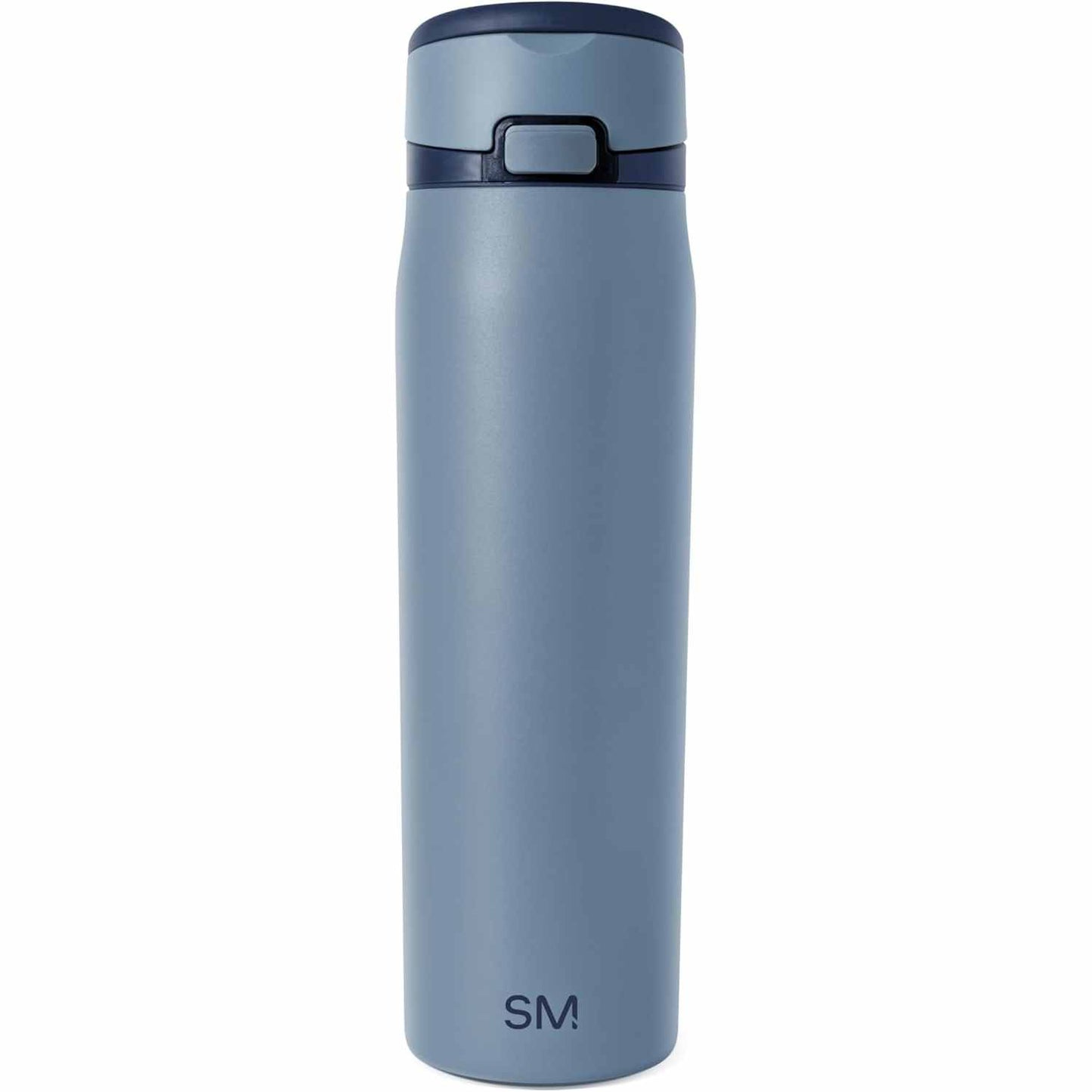 217795 - MESA Shishe e thjeshtë moderne uji Loop me kashtë | Shishe çeliku inox e izoluar, miqësore me mbajtësen e gotave, për udhëtime, sporte dhe shkollë | 890 ml | Deep Dune
