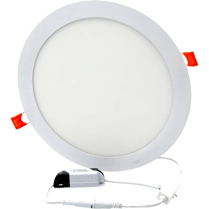 258061 - JANDEI - Llampë LED 18W CCT (3000K, 4200K, 6000K), Rrumbullakët, e Fundur, e Bardhë, Diametër 222 mm