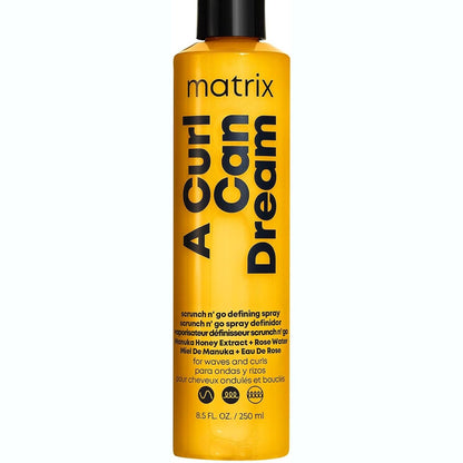 317017 - MATRIX Sprej Definues Scrunch N' Go për Flokë, 250 ml, Hidraton, Mbron nga Nxehtësia, Definon Valët