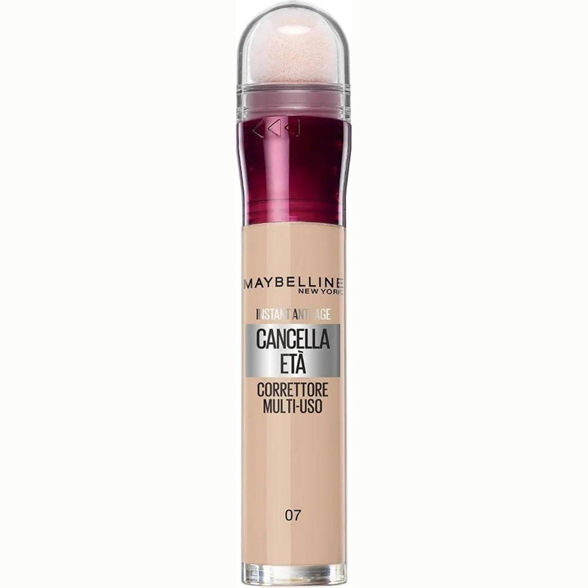 312280 - MAYBELLINE NEW YORK - Korrektor shumëpërdorimësh, Mbulim hidratues dhe i ndërtueshëm, Mbulon papërsosmëritë dhe rrathët e errët nën lëkurë, Me manaferra Goji dhe Haloxyl, Fshin plakjen, Nuanca 07 Sand, 6.8 ml