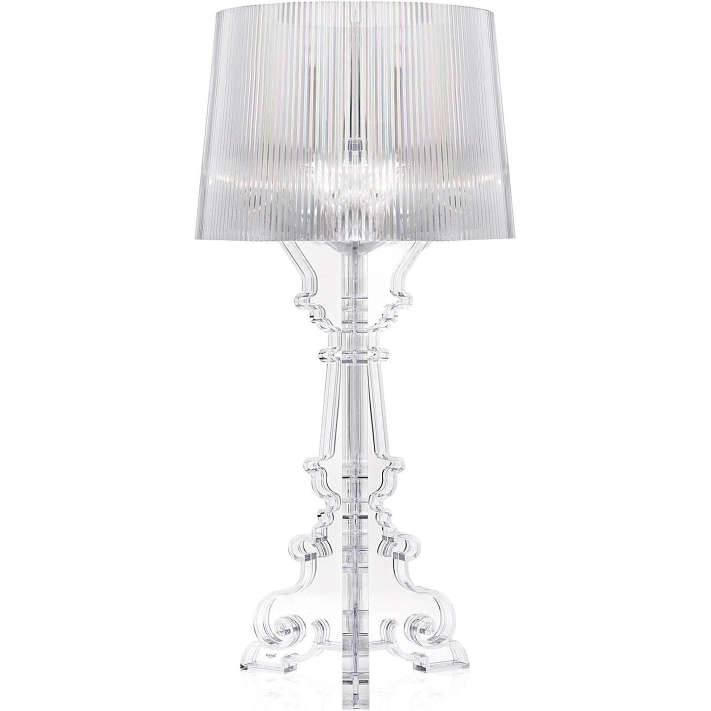 187001 - KARTELL Llambë Tavoline Bourgie, Patkoset E14, 40W, Materiali Kristal