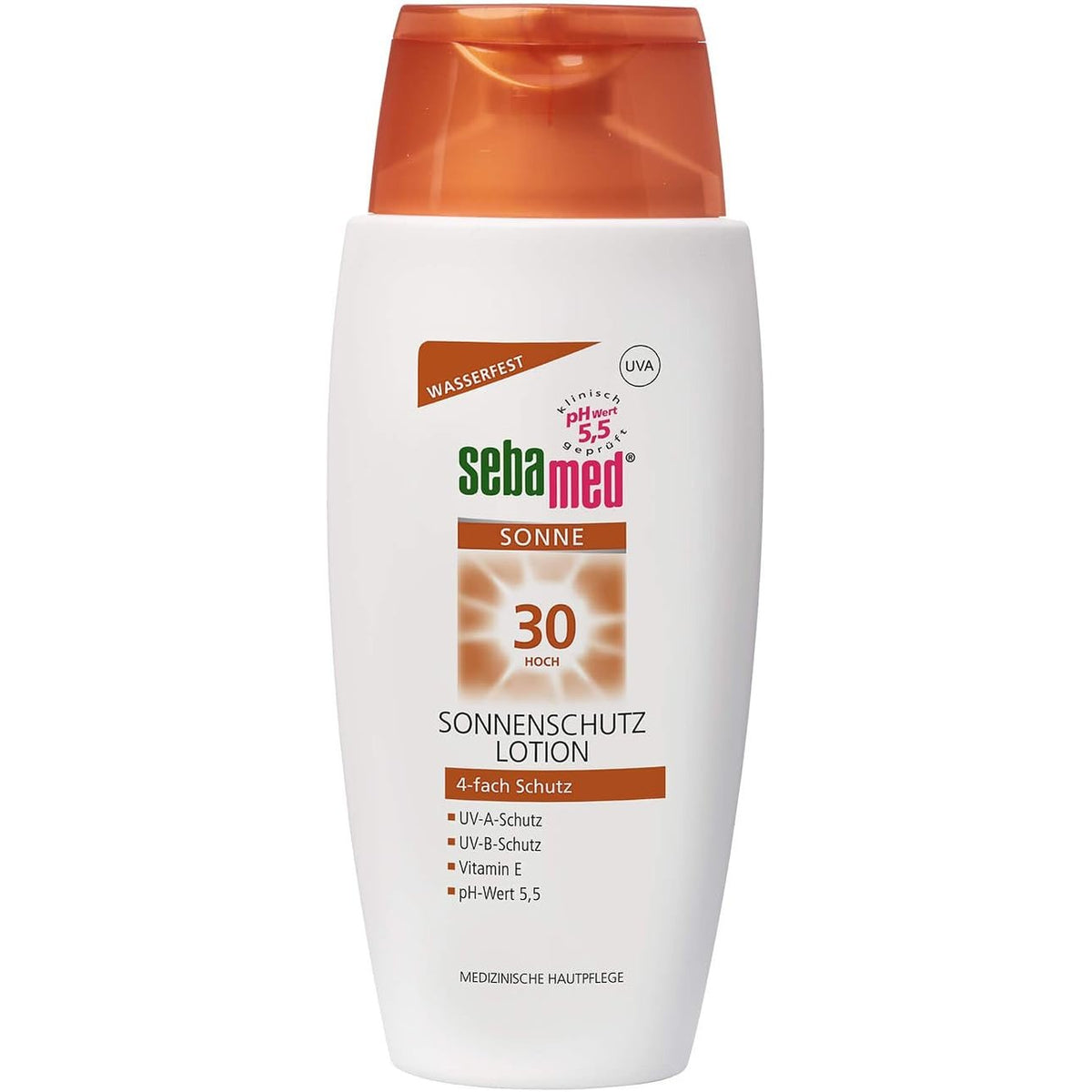 321812 - Sebamed Locion mbrojtës nga dielli SPF 30, krem mbrojtës nga dielli i përditshëm, 150 ml, pH 5.5, për trupin, prodhuar në Gjermani, pa mikroplastikë