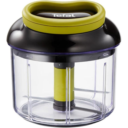 293962 - TEFAL K13204 Ingenio Prerës 5-Sekondësh, Kapacitet 900 ml, Prerës Universal për Perime, Fruta, Arra, Hudhër, Ushqim për Fëmijë, E Zezë/Jeshile/Transparente