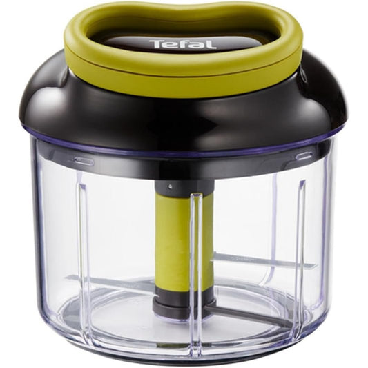293962 - TEFAL K13204 Ingenio Prerës 5-Sekondësh, Kapacitet 900 ml, Prerës Universal për Perime, Fruta, Arra, Hudhër, Ushqim për Fëmijë, E Zezë/Jeshile/Transparente