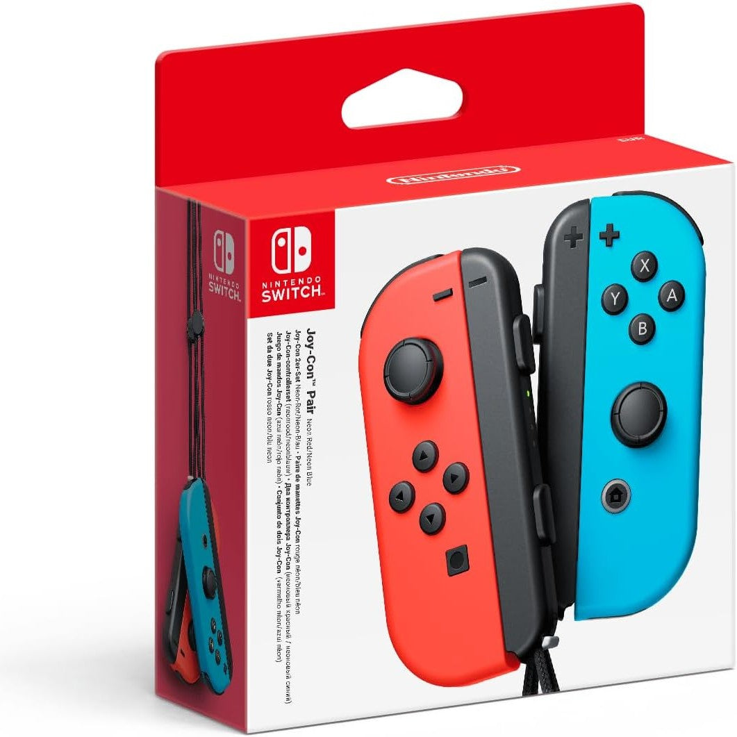 295593 - NINTENDO Palë kontrolluesish Joy-Con | Ngjyrë: blu neoni djathtas/kuqe neoni majtas