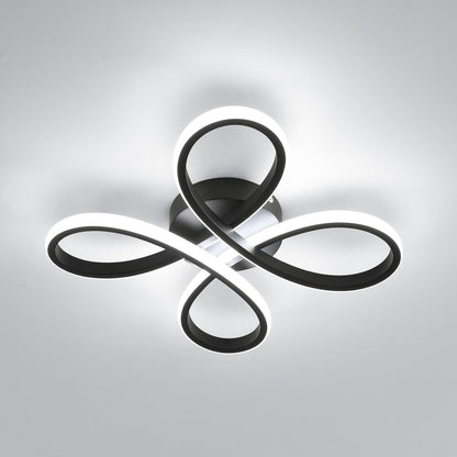293016 - Dritë tavani LED moderne, llambë tavani 30W, 3375LM, 30 cm, e zezë, ndriçues tavani për korridor, ballkon, dhomë gjumi, dritë e bardhë 6500K