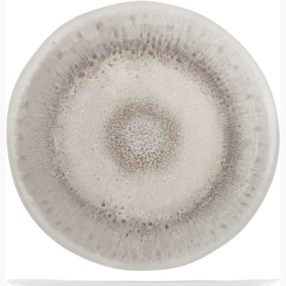187292 - H&H SELENE - Set prej 6 Pjatash të Mbrëmjes nga Melaminë me Efektin Reaktiv, Gri, Ø28cm, të Qëndrueshme, të Lehta, të Sigurta për Lavastovilje, për Përdorim të Përditshëm dhe të Jashtëm