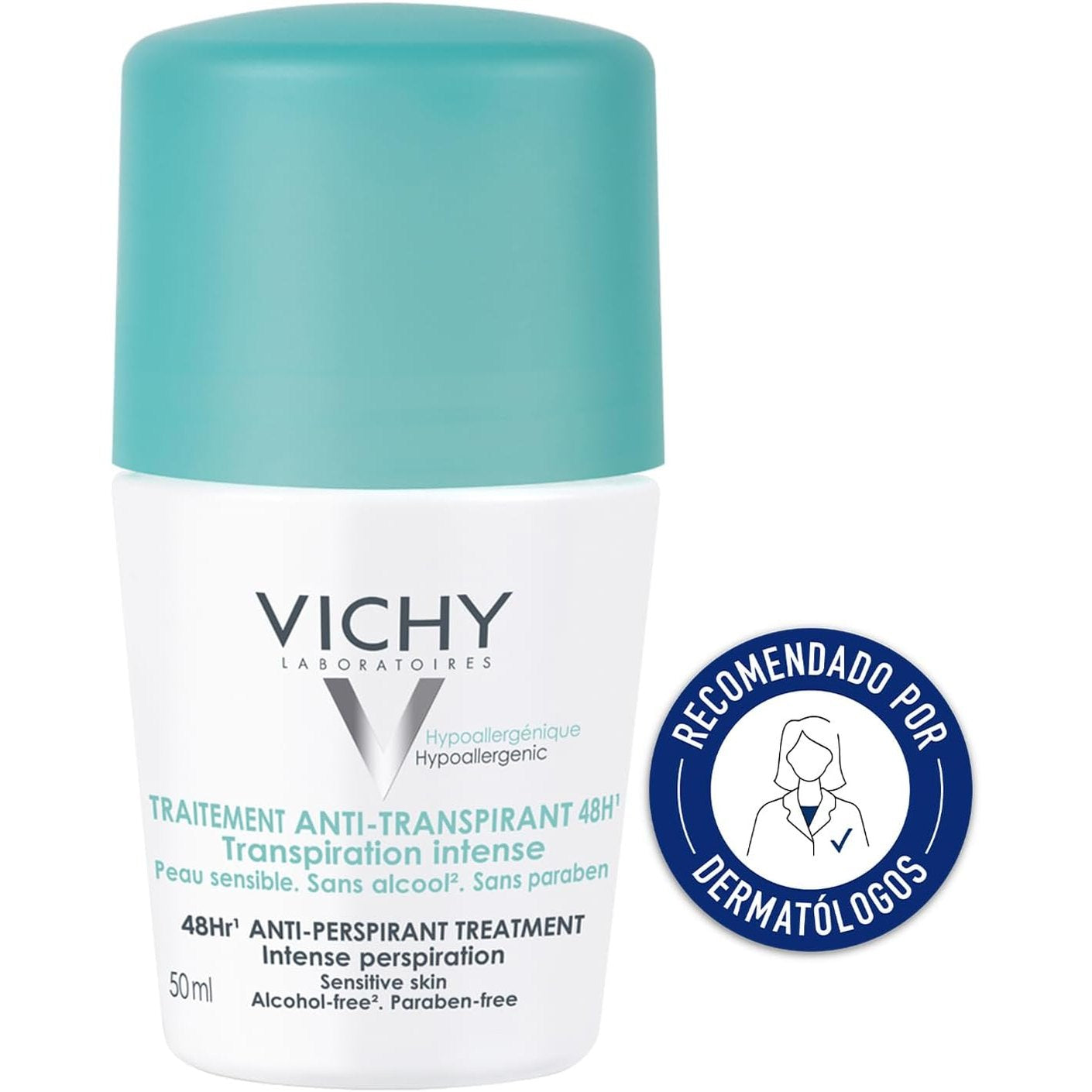 272181 - VICHY Deodorant Roll-On Dermo-Tolerance, 50 ml, për të gjitha llojet e lëkurës, efektivitet i dyfishtë