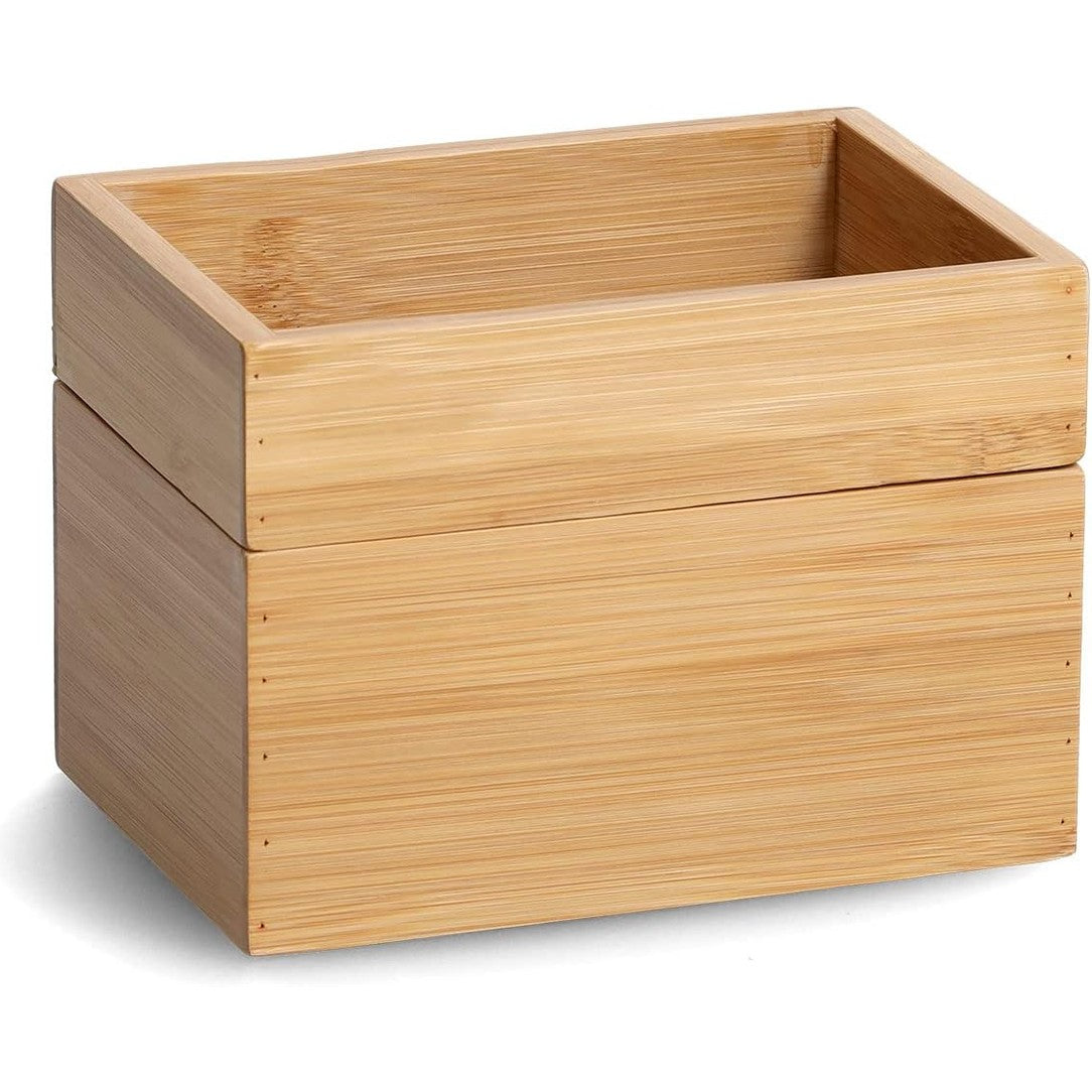228582 - ZELLER Set Kutish Ruajtjeje 13319, 2 copë, Bambu, 17 x 12 x 12 cm