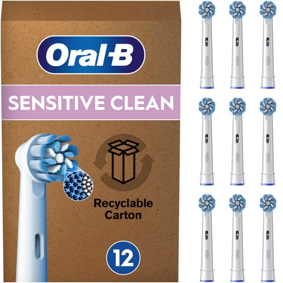 289623 - ORAL-B Koka Furçash Zëvendësuese PRO Sensitive Clean | Të Bardha | Pako me 12 Furça