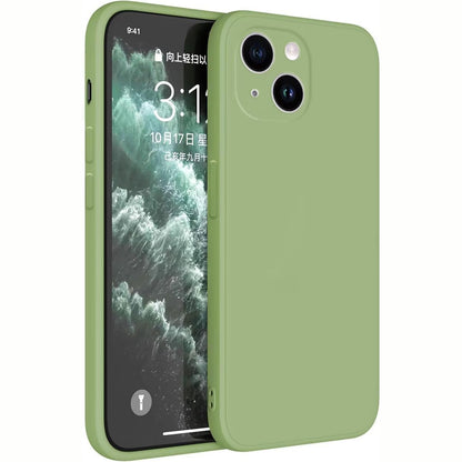 320712 - MBROJTËSE TOPME për iPhone 14 Plus (6.7 inç), Mbrojtëse lëkure prej silikoni TPU - Matcha Green