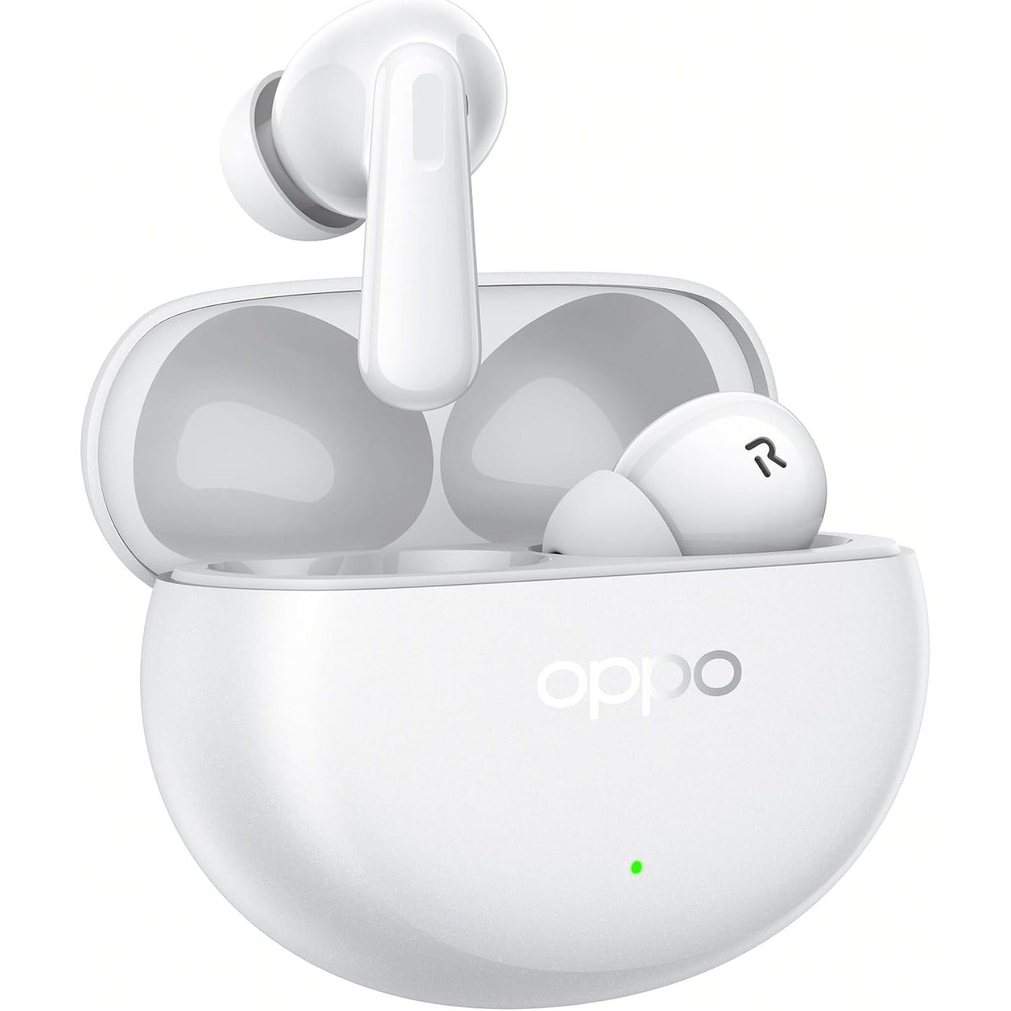 266293 - OPPO Enco Air4 Pro Kufje True Wireless, Jetëgjatësi Baterie 44 orë, Drajverë Titanium 12.4 mm, Bluetooth 5.4, Kontrolle me Prekje, Anulim Zhurme AI, Android dhe iOS, IP55, Të Bardha