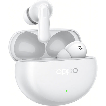 266293 - OPPO Enco Air4 Pro Kufje True Wireless, Jetëgjatësi Baterie 44 orë, Drajverë Titanium 12.4 mm, Bluetooth 5.4, Kontrolle me Prekje, Anulim Zhurme AI, Android dhe iOS, IP55, Të Bardha