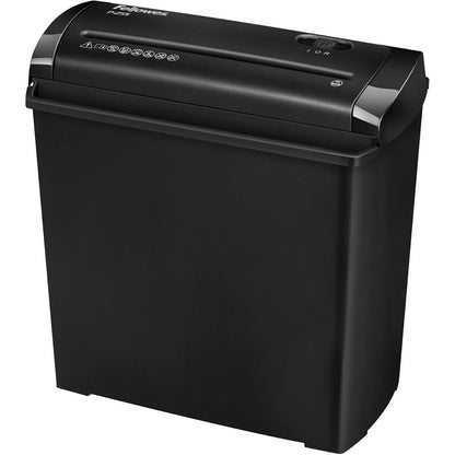 295977 - FELLOWES Grirëse letre Powershred P-25S për përdorim të rastit në shtëpi, prerje e drejtë, kapacitet 5 fletësh, kosh 11L, nivel sigurie P1, e zezë