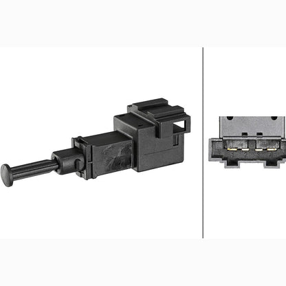 289113 - HELLA 6DD 008 622-731 Ndërprerës dritash freni 12V, 4-pin, bajonetë, elektrik