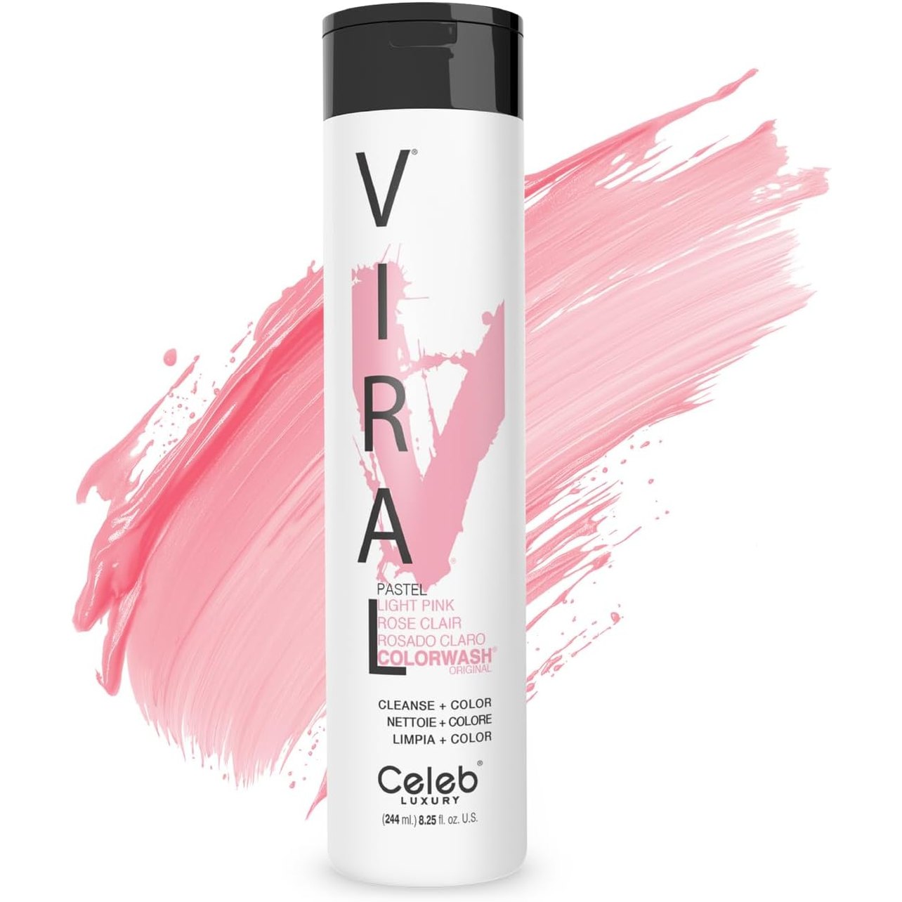 316271 - CELEB LUXURY Shampo Viral Colorwash, Rozë Pastel, 245ml