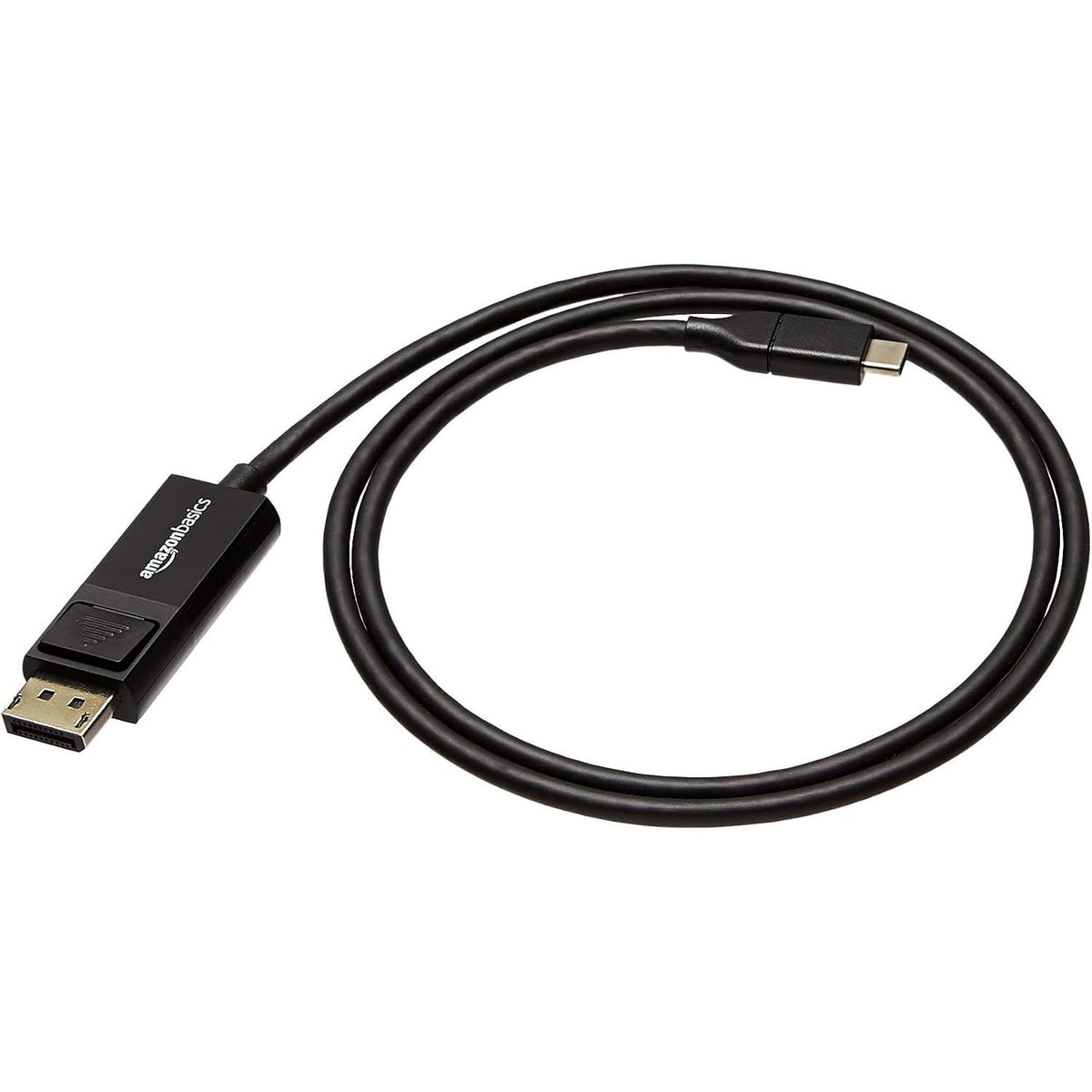 296385 - KABLO AMAZON BASICS USB-C NË DISPLAYPORT, BIDIREKSIONALE, 0.9 M, E ZEZË