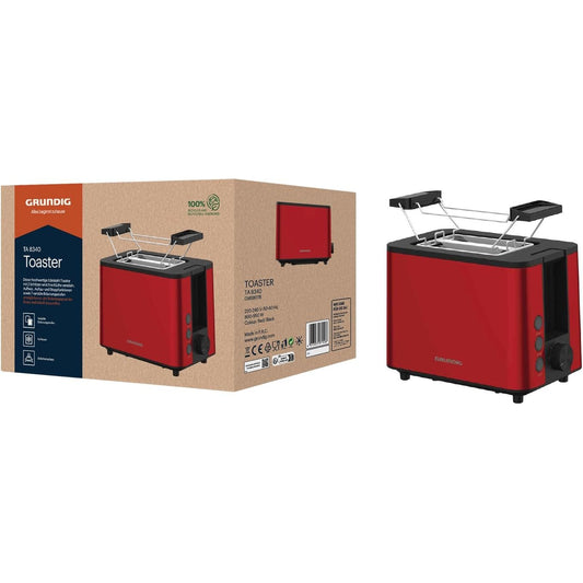 162294 - GRUNDIG Toster TA8340, me Fuqi 950 W, ngjyrë e Kuqe