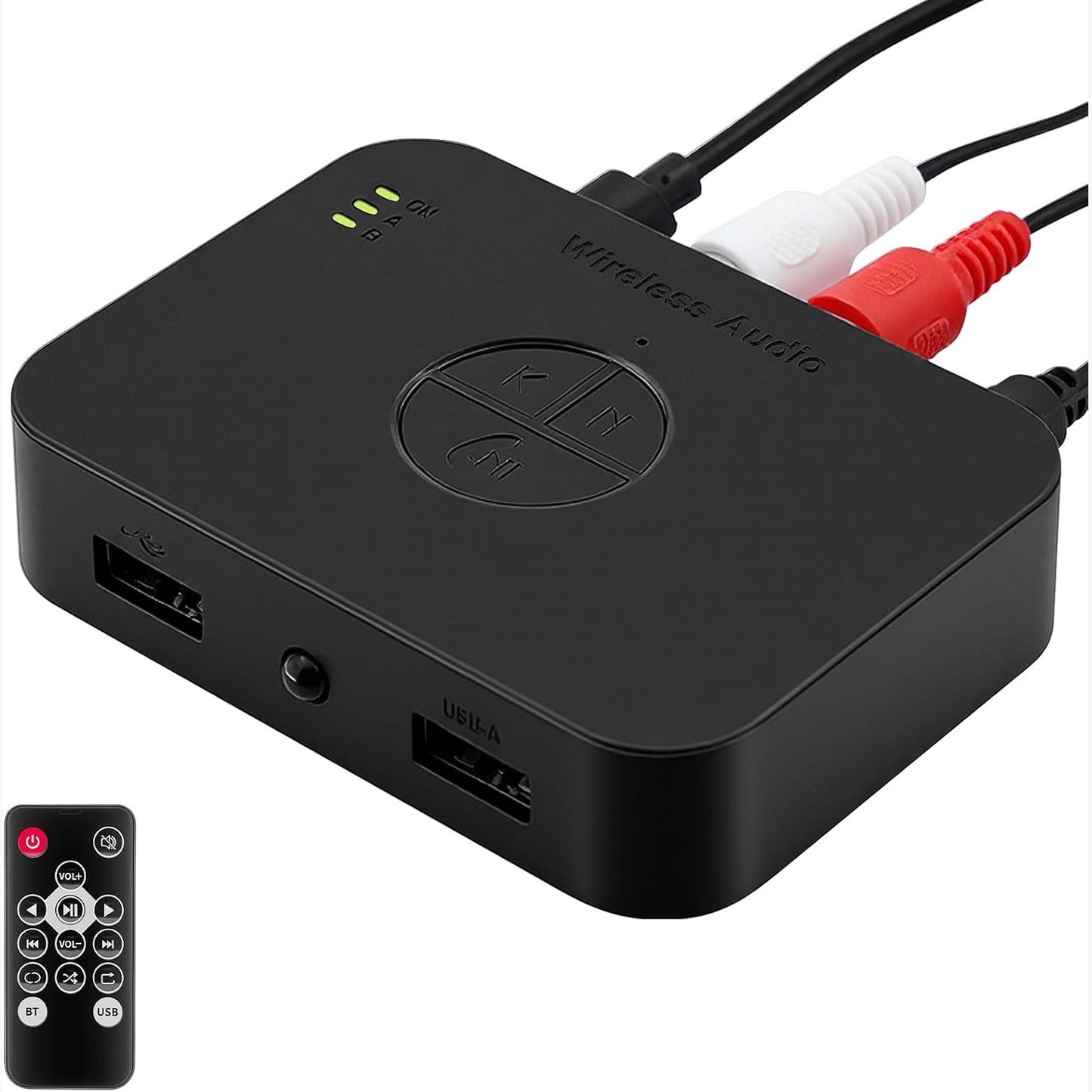 266825 - Përshtatës Bluetooth 6.0 për sisteme stereo, marrës audio Aux Bluetooth i pajtueshëm me altoparlantë, amplifikatorë dhe radio makinash AVRC/A2DP/HFP